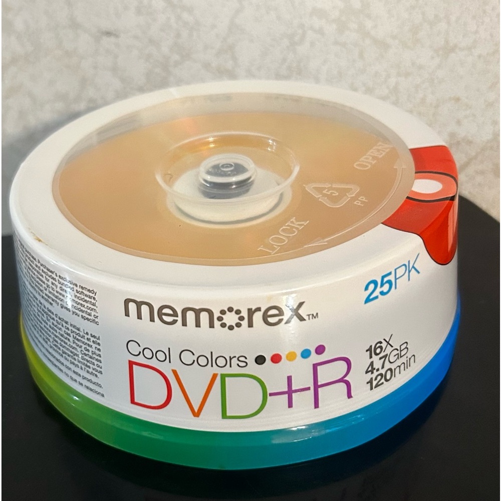 Memorex Cool Colors DVD+R 4.7GB 120 Minutes